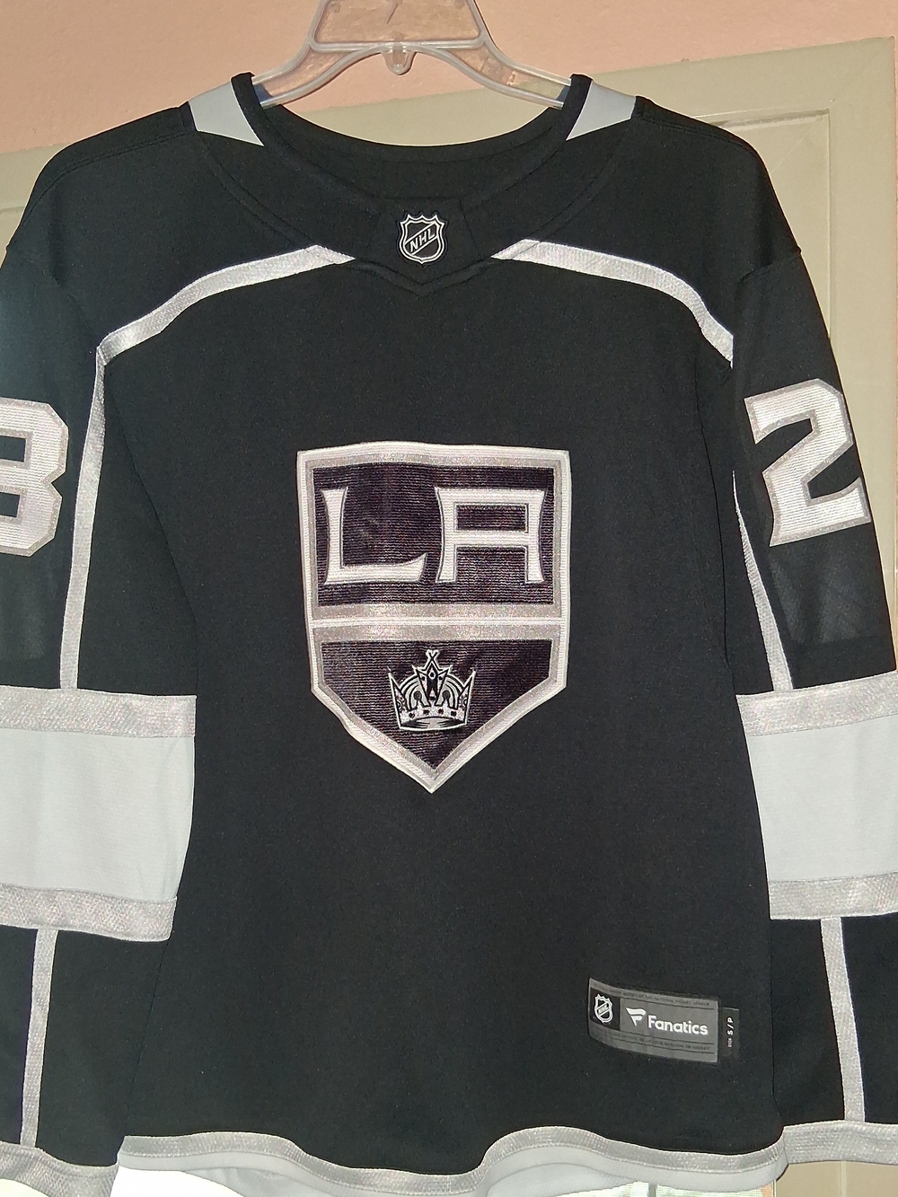 Fanatics Black and White Los Angeles Kings Jersey
